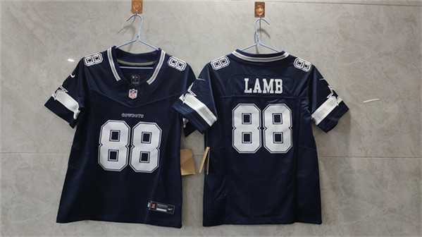 Womens Dallas Cowboys #88 CeeDee Lamb Navy 2023 F.U.S.E. Limited Stitched Jersey